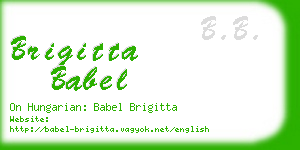 brigitta babel business card